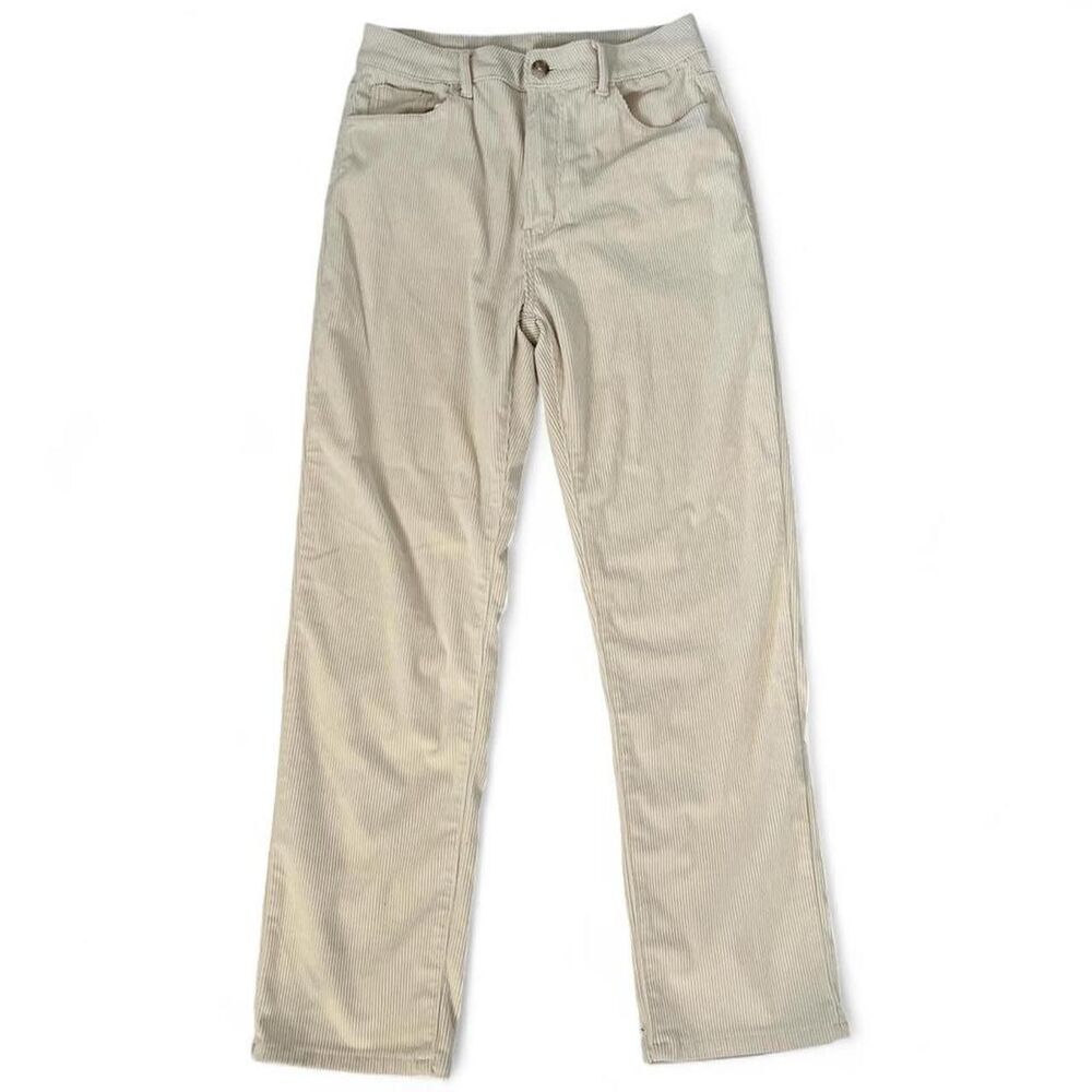 Zara Women's Cream and Tan Trousers